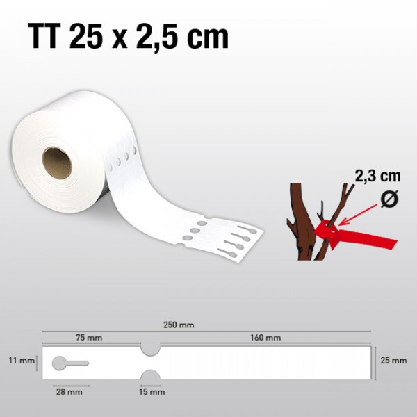 Schlaufenetiketten aus Tyvek TT25250