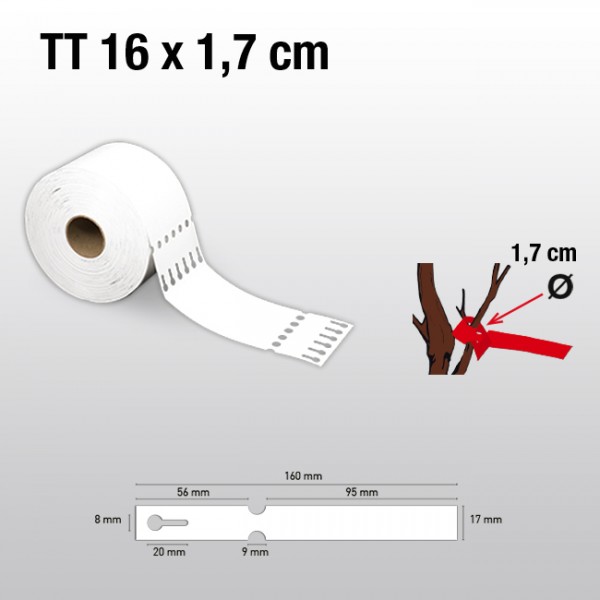 Schlaufenetiketten für Thermotransferdrucker TT17160 HDPE 200µ