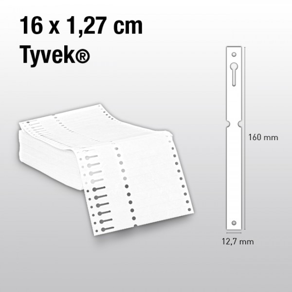 Schlaufenetiketten aus Tyvek ES16