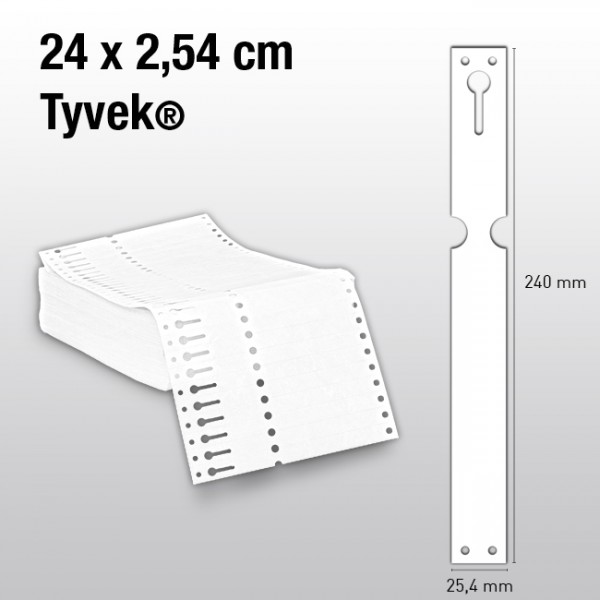 Schlaufenetiketten aus Tyvek EL240