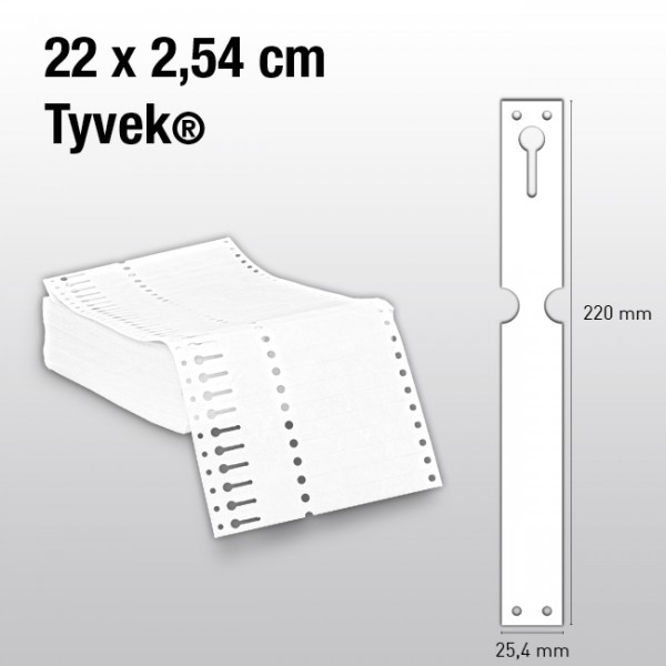 Schlaufenetiketten aus Tyvek EL220