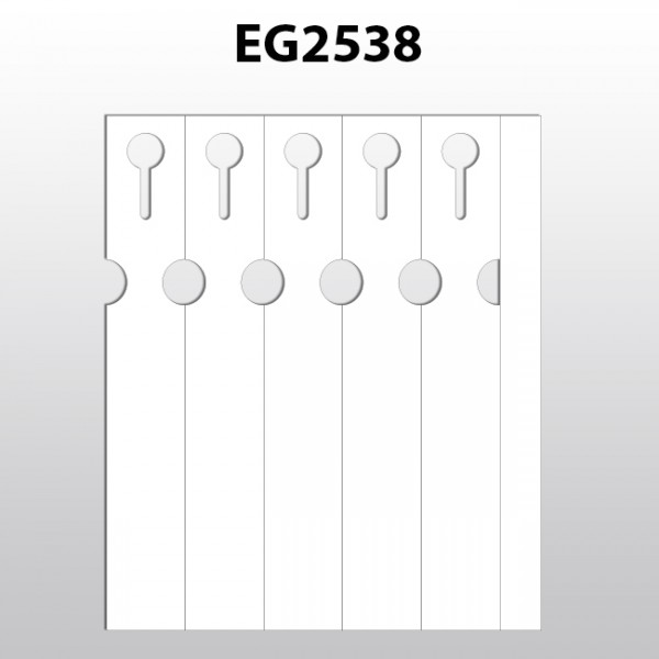 Schlaufenetiketten für Laserdrucker aus Polyester EG2538