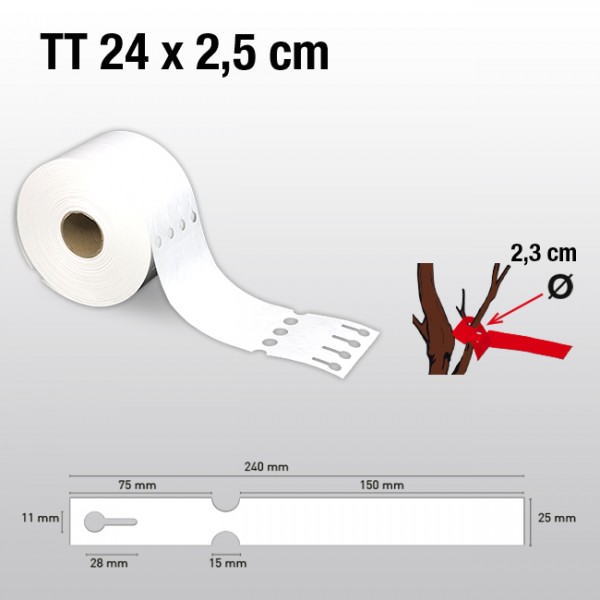 Schlaufenetiketten für Thermotransferdrucker TT25240 HDPE 200µ