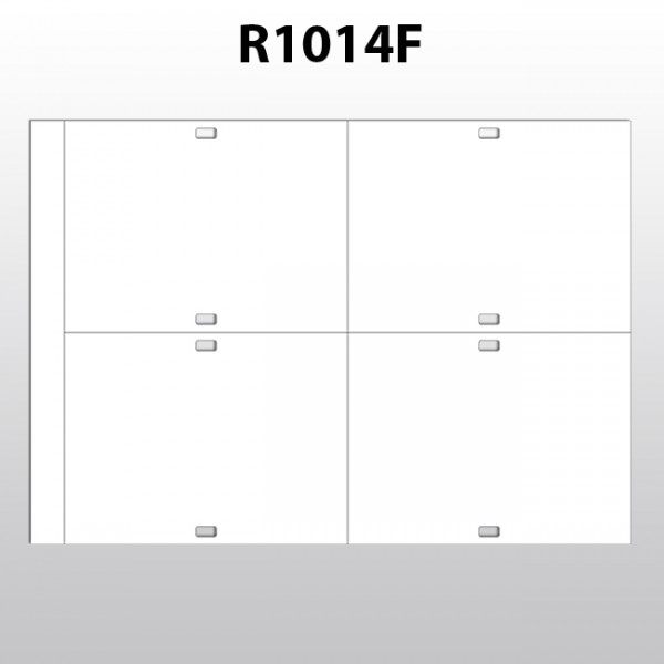 rechteckige Etiketten aus Polyester R1014F