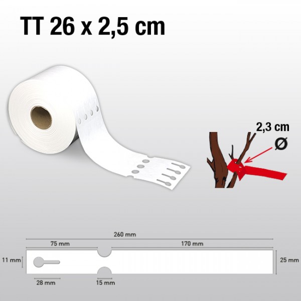 Schlaufenetiketten für Thermotransferdrucker TT25260 HDPE 150µ