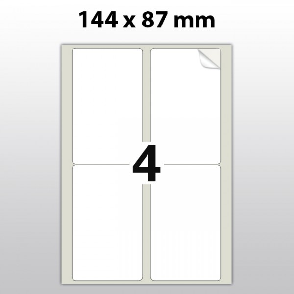 Klebeetiketten aus Polyester für Laserdrucker LA14487