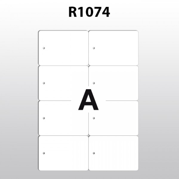 Hängeetiketten aus Polyester für Laserdrucker R1074