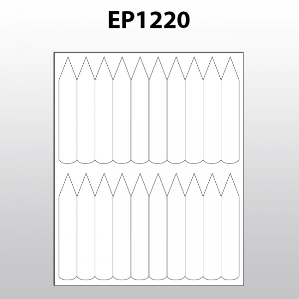 Stecketiketten für Laserdrucker aus Polyester EP1220