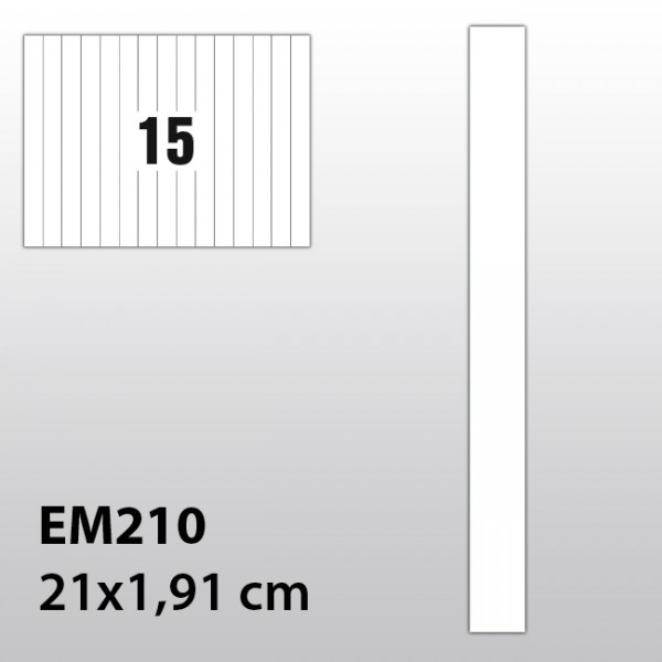 Streifen-Etiketten aus Polyester für Laserdrucker EM210