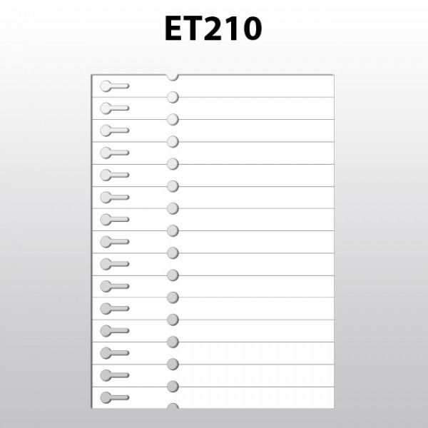 Schlaufenetiketten für Laserdrucker aus Polyester ET210